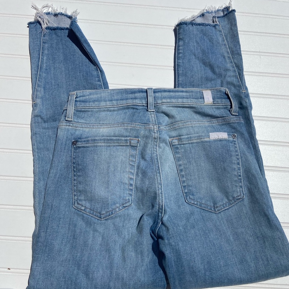 7FAMK Skinny Ankle Cut Jeans Sz:25 - Picture 3 of 9